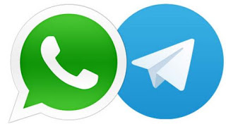 Logo whatsapp e telegram